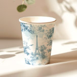 Gobelets En Papier Toile de Jouy Style parisien Vintage élégant<br><div class="desc">Toile de Jouy Style parisien Vintage et élégant Cups en papier Articles correspondants disponibles.</div>