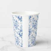 Gobelets En Papier Toile vintage Florale Bleu (Gauche)