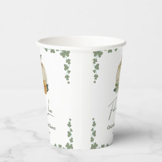 Gobelets En Papier Tombe en amour Automne verdure Fête des mariées Ci (Droite)