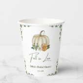 Gobelets En Papier Tombe en amour Automne verdure Fête des mariées Ci (Recto)