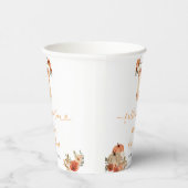 Gobelets En Papier Tomber Dans L'Amour Baby shower Floral Vêtements B (Droite)