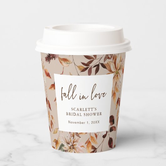 Gobelets En Papier Tomber Dans Les Coupes De Papier Amoureux (Verso)