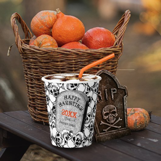 Gobelets En Papier Tombstone et Skulls ID216