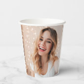 Gobelets En Papier Ton visage pour un anniversaire (Verso)