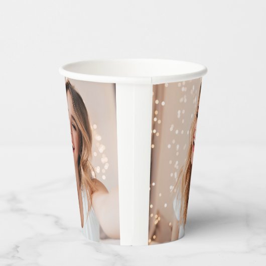 Gobelets En Papier Ton visage pour un anniversaire (Droite)