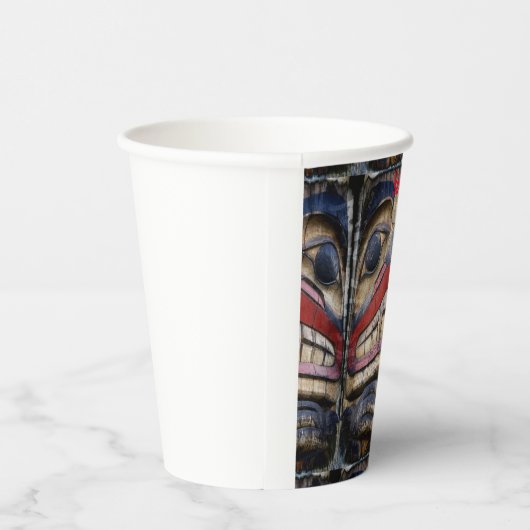 Gobelets En Papier Tonnerre à visage totem (Droite)