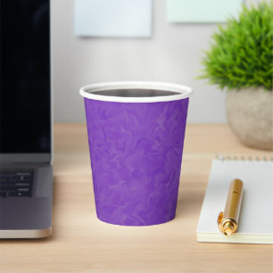 Gobelets En Papier Tons torsadés de violet Motif d'art Abstrait