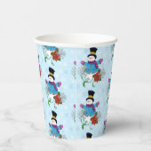 Gobelets En Papier Top Hat Snowman (Droite)