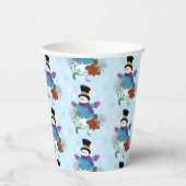 Gobelets En Papier Top Hat Snowman (Recto)