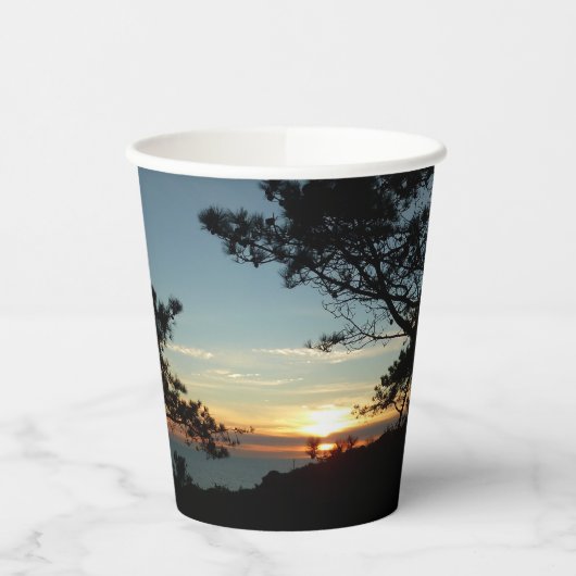 Gobelets En Papier Torrey Pine Sunset III Paysage californien (Gauche)