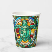 Gobelets En Papier Tortue de mer (Verso)