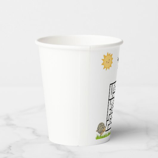 Gobelets En Papier Tortue et laitue, tasses de papier labyrinthe d'an (Droite)