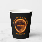 Gobelets En Papier Total Solar Eclipse August 12 2026 (Recto)