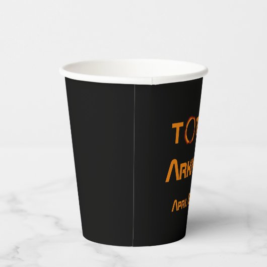 Gobelets En Papier Totalement Arkansas 2024 Solar Eclipse (Droite)