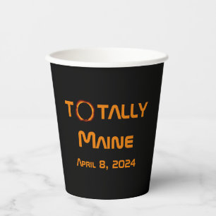 Gobelets En Papier Totalement Maine 2024 Solar Eclipse