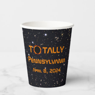Gobelets En Papier Totalement Pennsylvanie 2024 Solar Eclipse