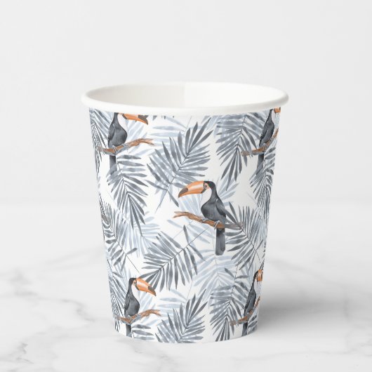 Gobelets En Papier Toucan gris (Gauche)