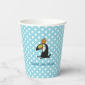 Gobelets En Papier Toucan Loves Orange (Verso)