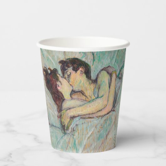 Gobelets En Papier Toulouse-Lautrec - En Lit, Baiser (Verso)