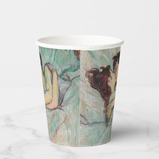 Gobelets En Papier Toulouse-Lautrec - En Lit, Baiser (Droite)