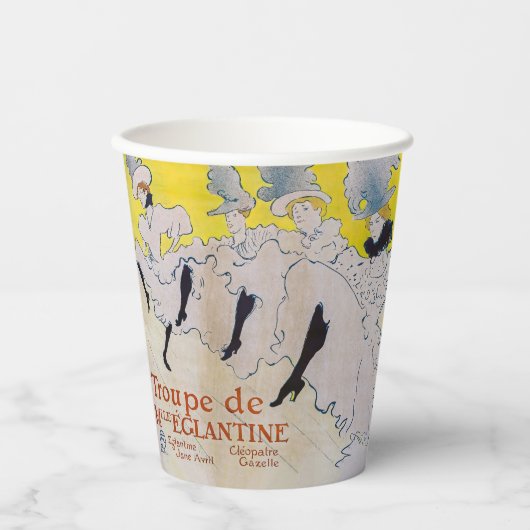 Gobelets En Papier Toulouse-Lautrec - Troupe de Mlle Eglantine (Recto)
