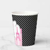 Gobelets En Papier Tour Eiffel Fille Africaine Américaine (Gauche)