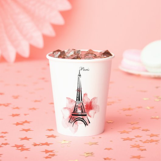 Gobelets En Papier Tour Eiffel romantique Paris (Insitu)