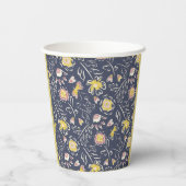 Gobelets En Papier Tourbillon floral (Verso)