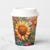 Gobelets En Papier Tournesol Dreams (Recto)