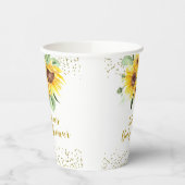 Gobelets En Papier Tournesol est en route Baby shower Paper Cup (Gauche)