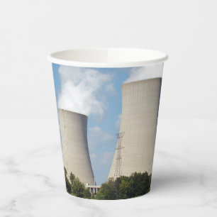 Gobelets En Papier Tours de refroidissement Plante d'énergie nucléair