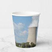Gobelets En Papier Tours de refroidissement Plante d'énergie nucléair (Recto)