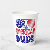 Gobelets En Papier Tous les mecs américains (Verso)