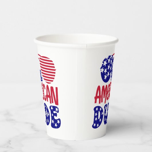 Gobelets En Papier Tous les mecs américains (Droite)