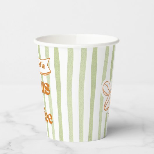 Gobelets En Papier Tout ce dont j'ai besoin c'est Jésus & Café - Vert (Gauche)