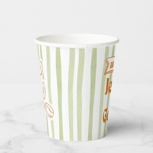 Gobelets En Papier Tout ce dont j'ai besoin c'est Jésus & Café - Vert (Droite)
