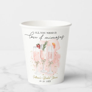 Gobelets En Papier Tout ce dont vous avez besoin, c'est d'amour et de