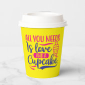 Gobelets En Papier Tout ce dont vous avez besoin, c'est de l'amour et (Verso)