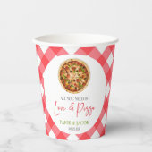 Gobelets En Papier Tout ce dont vous avez besoin est Amour et dîner d (Recto)