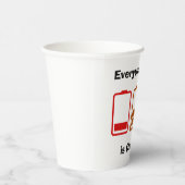 Gobelets En Papier Tout ce que je dois facturer (Droite)