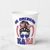 Gobelets En Papier Toute la maman américaine (Verso)