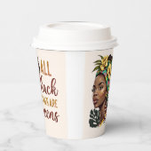 Gobelets En Papier Toutes les femmes noires sont des reines (Gauche)