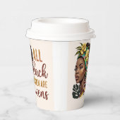 Gobelets En Papier Toutes les femmes noires sont des reines (Droite)