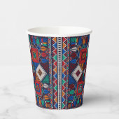 Gobelets En Papier Traditionnel Palestine Broderie tatreez coloré (Gauche)