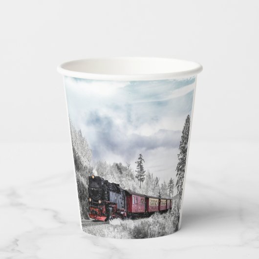 Gobelets En Papier Train (Verso)