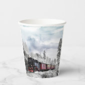 Gobelets En Papier Train (Recto)