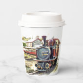GOBELETS EN PAPIER TRAIN À VAPEUR (Verso)