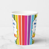 Gobelets En Papier Train Anniversaire personnalisé (Droite)