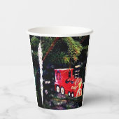Gobelets En Papier Train et glace (Verso)