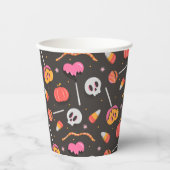 Gobelets En Papier Traitements d'Halloween (Recto)